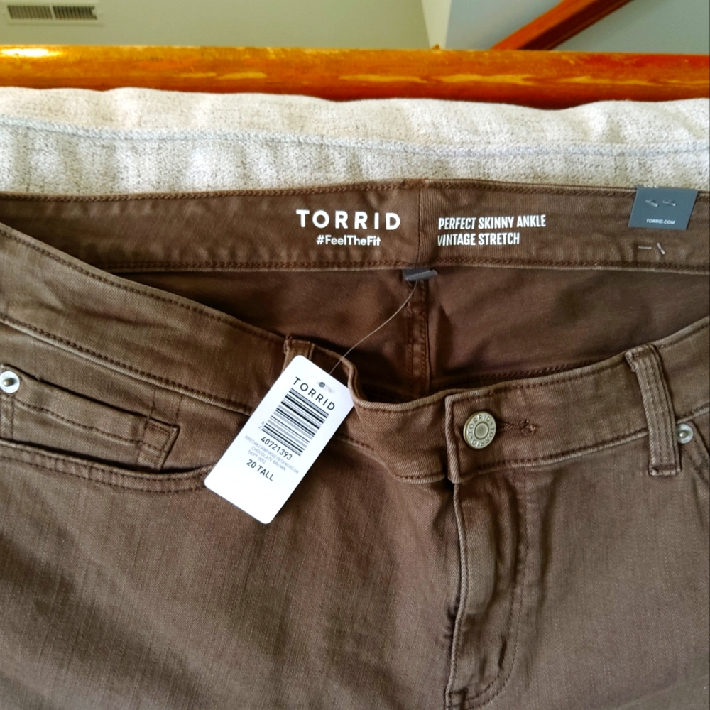 Torrid  jeans    Chocolate Brown plus size 20 Tall